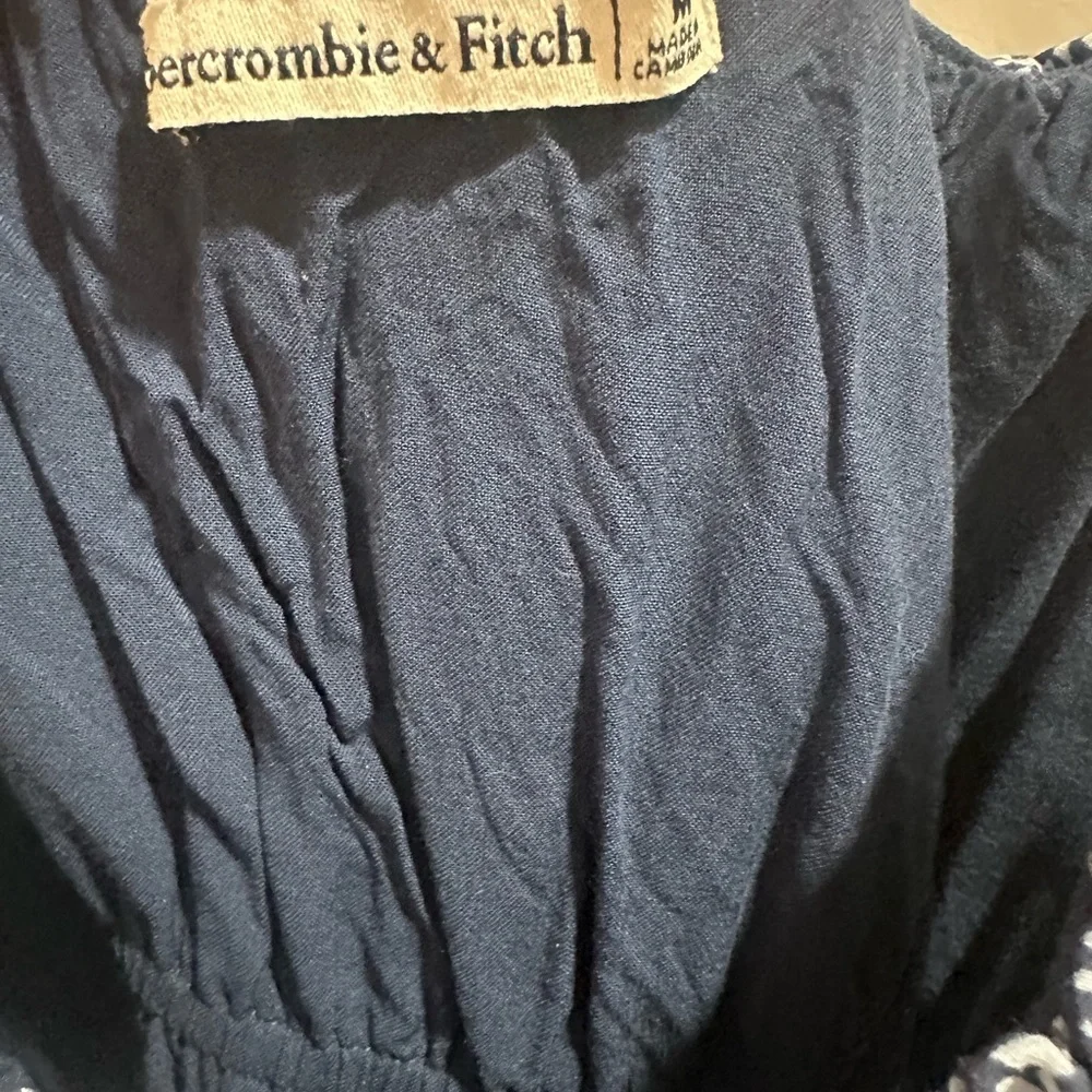 Abercrombie & Fitch Navy Blue Floral Maxi Dress